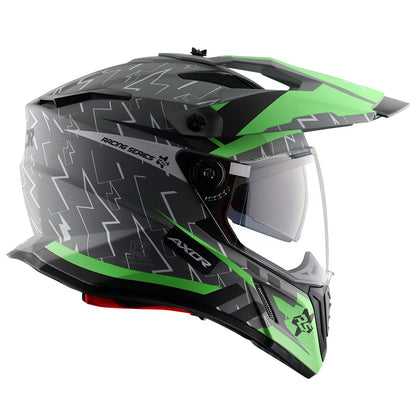 Axor-X-Cross Flash Dual Visor (Dull Cool Grey Green)