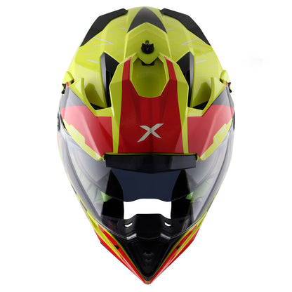 Axor-X-Cross Flash Dual Visor (Neon Yellow Red)