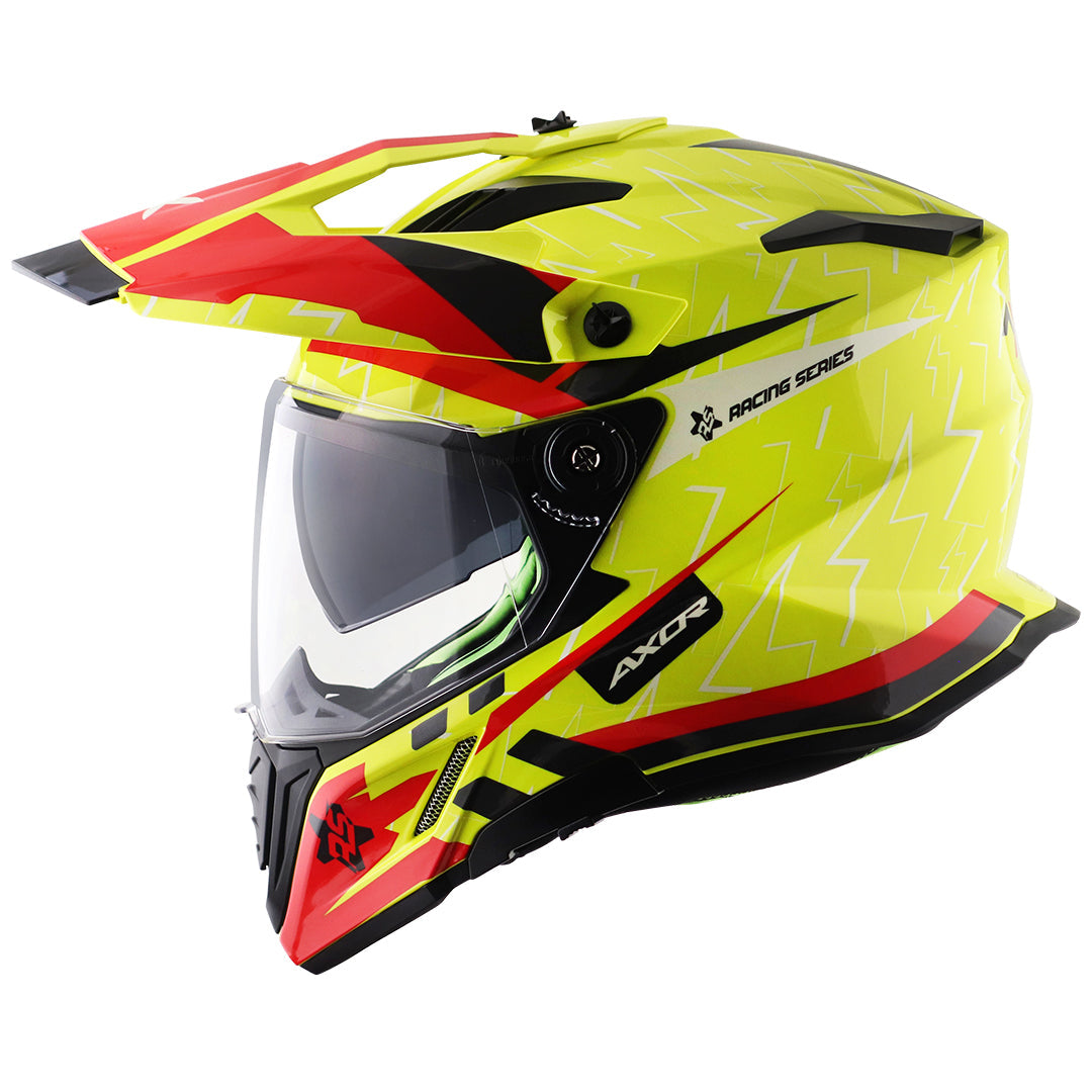 Axor-X-Cross Flash Dual Visor (Neon Yellow Red)