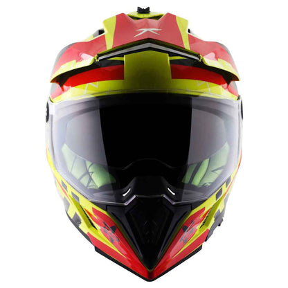 Axor-X-Cross Flash Dual Visor (Neon Yellow Red)