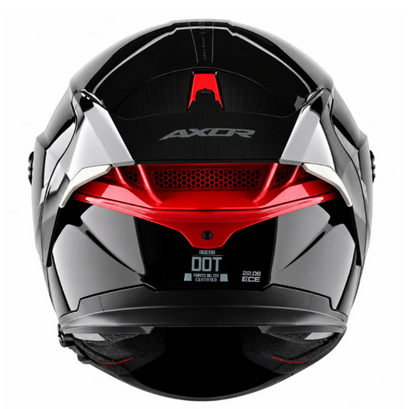 Axor Agera Full Face Black Helmet With Spoiler