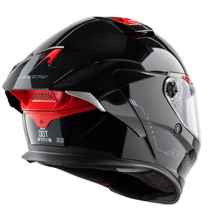 Axor Agera Full Face Black Helmet With Spoiler