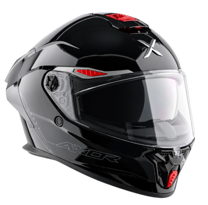 Axor Agera Full Face Black Helmet With Spoiler