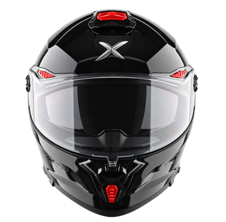 Axor Agera Full Face Black Helmet With Spoiler