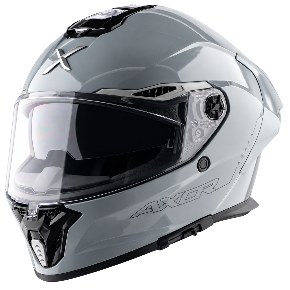 Axor Agera Full Face Nardo Grey Helmet With Spoiler