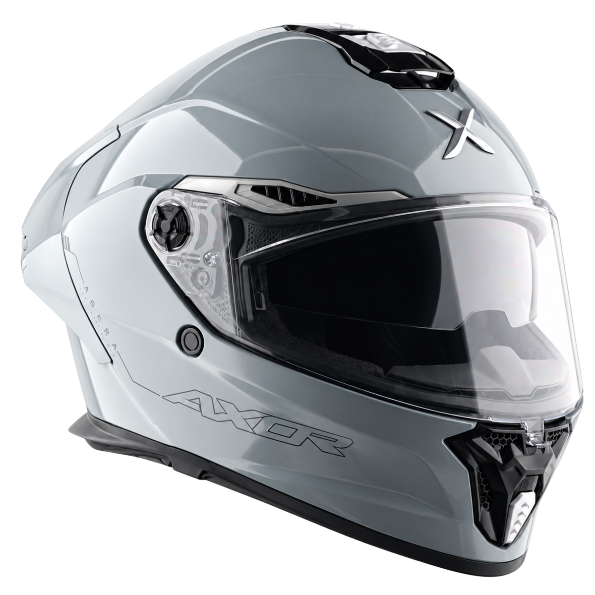 Axor Agera Full Face Nardo Grey Helmet With Spoiler