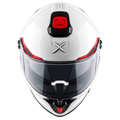Axor Agera Full Face White Helmet With Spoiler