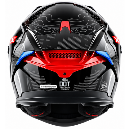 Axor Agera Raiz Full Face Black Grey Helmet With Spoiler