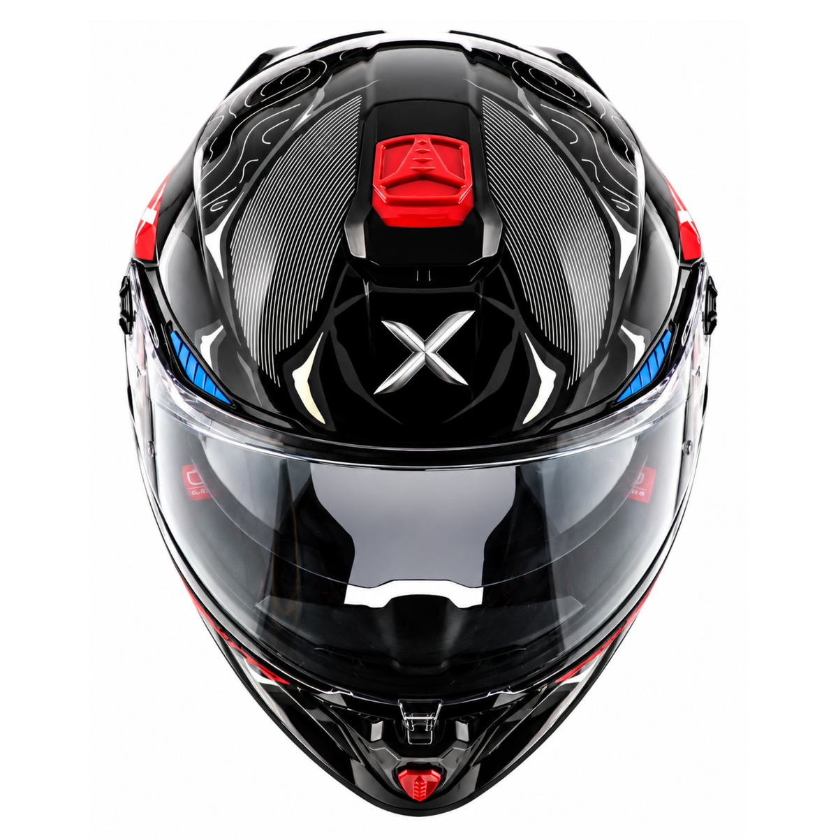 Axor Agera Raiz Full Face Black Grey Helmet With Spoiler