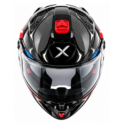 Axor Agera Raiz Full Face Black Grey Helmet With Spoiler