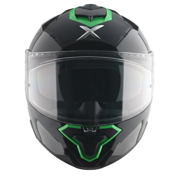 Axor Brutale Corsa Dual Spoiler Helmet-Black Green
