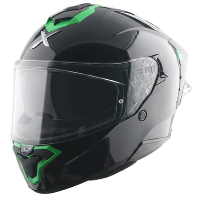 Axor Brutale Corsa Dual Spoiler Helmet-Black Green