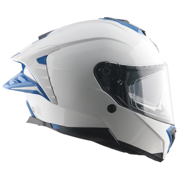 Axor Brutale Corsa Dual Spoiler Helmet-White Blue