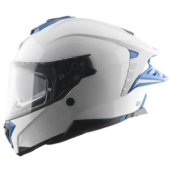 Axor Brutale Corsa Dual Spoiler Helmet-White Blue