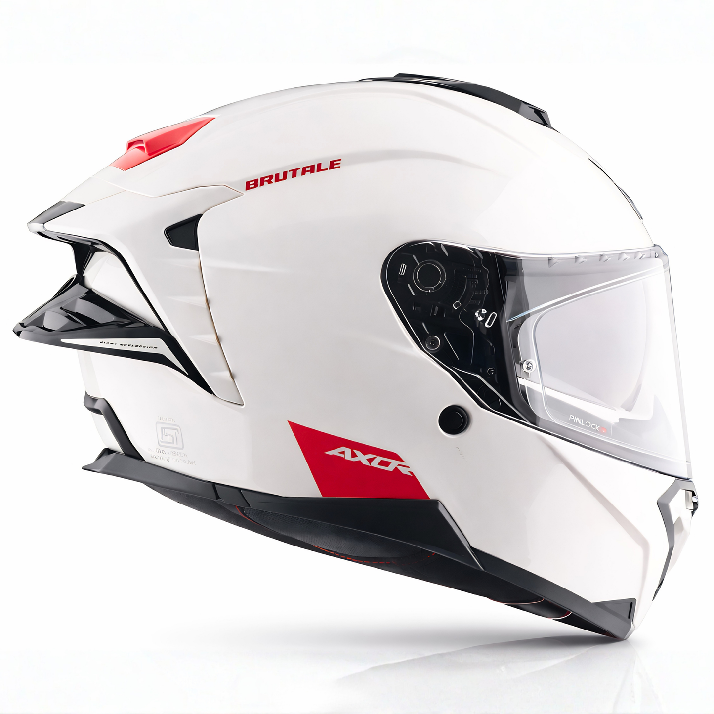 Axor Brutale Solid Colors Dual Spoiler Helmet (White)