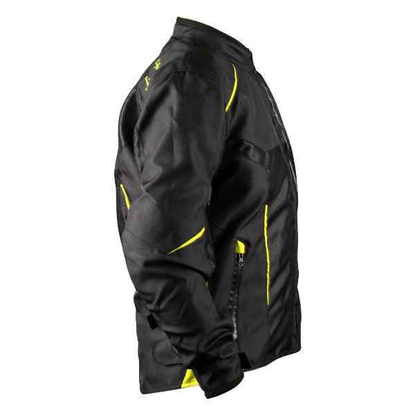 Axor Drift Riding Jacket Black-Neon Yellow