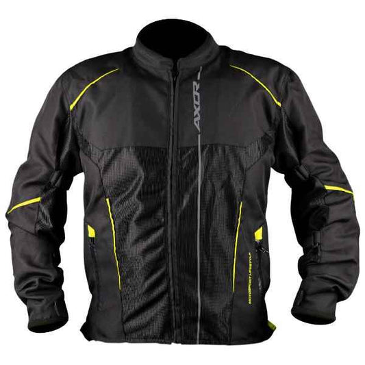 Axor Drift Riding Jacket Black-Neon Yellow