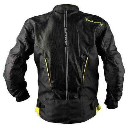 Axor Drift Riding Jacket Black-Neon Yellow