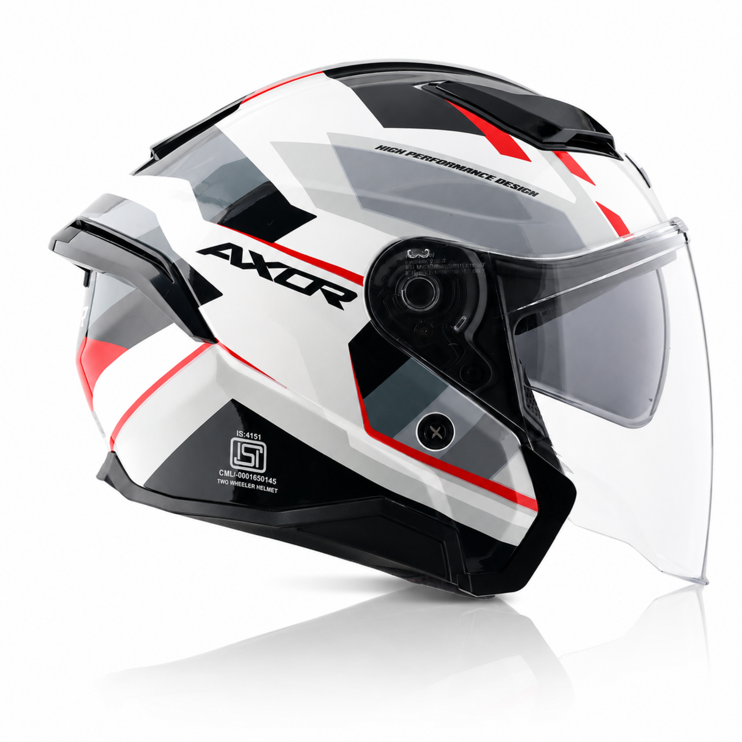 Axor Kylo Bean Helmet - White Red