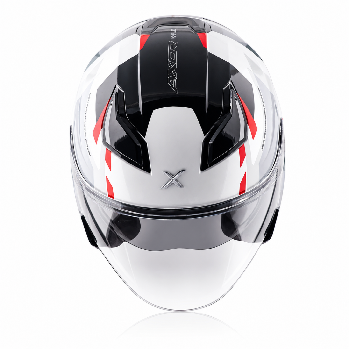 Axor Kylo Bean Helmet - White Red