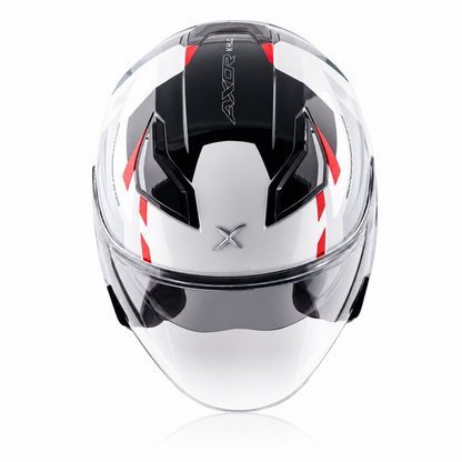 Axor Kylo Bean Helmet - White Red
