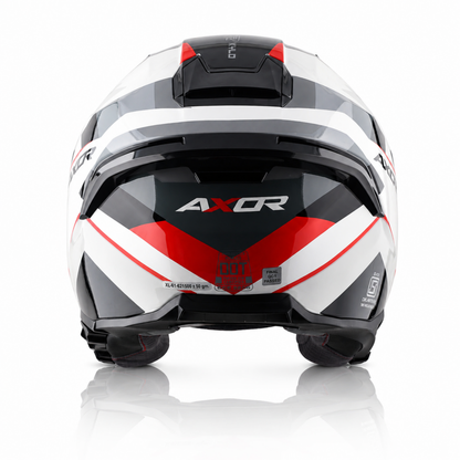 Axor Kylo Bean Helmet - White Red