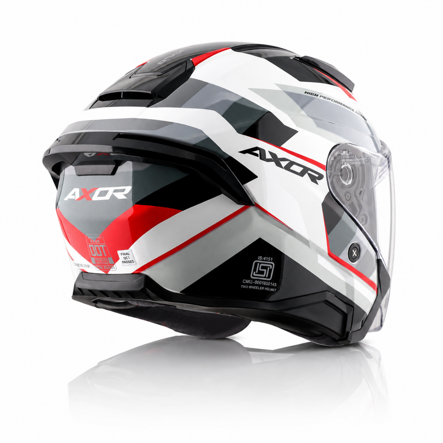 Axor Kylo Bean Helmet - White Red