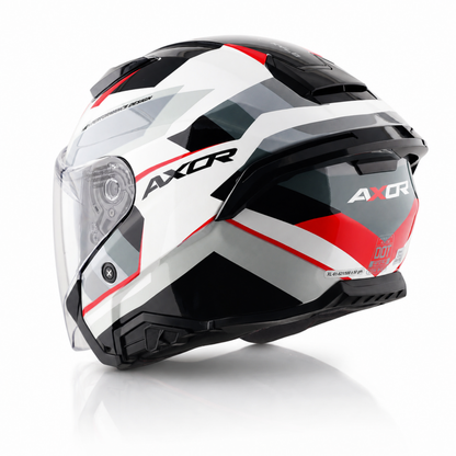 Axor Kylo Bean Helmet - White Red