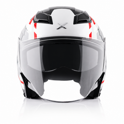Axor Kylo Bean Helmet - White Red