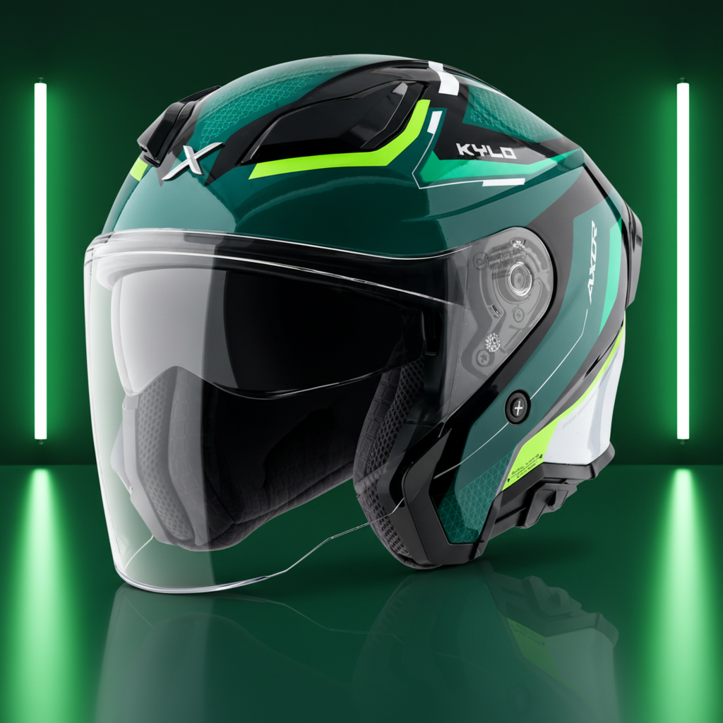 Axor Kylo Bliss Helmet - Green Neon Yellow