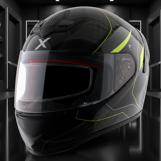 Axor Rage Carbon Warfare Gloss Black Neon Yellow Helmet