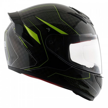 Axor Rage Carbon Warfare Gloss Black Neon Yellow Helmet