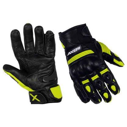Axor Spyder Riding Gloves Black Neon Yellow