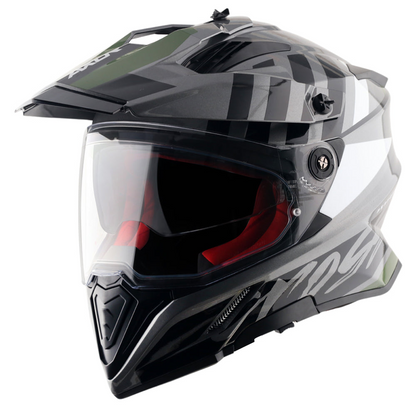 Axor X-Cross Dual Visor Orbit Helmet (ATHENA GREY BLACK)