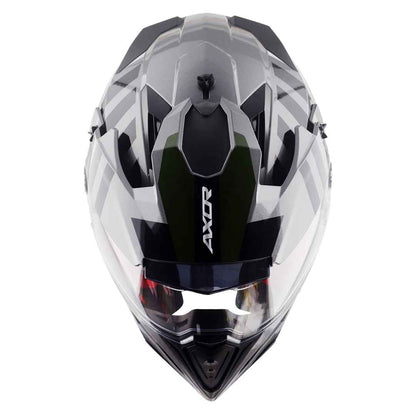Axor X-Cross Dual Visor Orbit Helmet (ATHENA GREY BLACK)