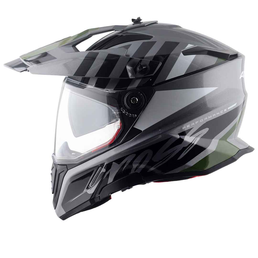 Axor X-Cross Dual Visor Orbit Helmet (ATHENA GREY BLACK)