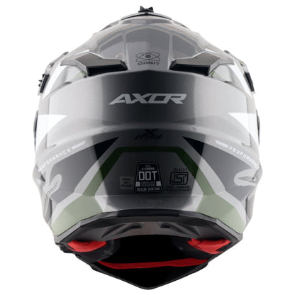 Axor X-Cross Dual Visor Orbit Helmet (ATHENA GREY BLACK)