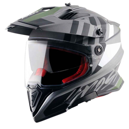 Axor X-Cross Dual Visor Orbit Helmet (DULL ATHENA GREY BLACK)