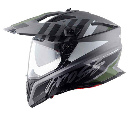 Axor X-Cross Dual Visor Orbit Helmet (DULL ATHENA GREY BLACK)