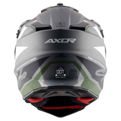 Axor X-Cross Dual Visor Orbit Helmet (DULL ATHENA GREY BLACK)