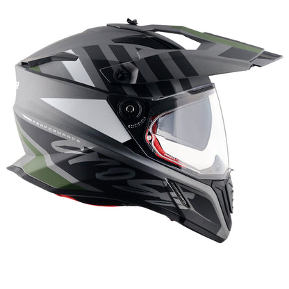 Axor X-Cross Dual Visor Orbit Helmet (DULL ATHENA GREY BLACK)