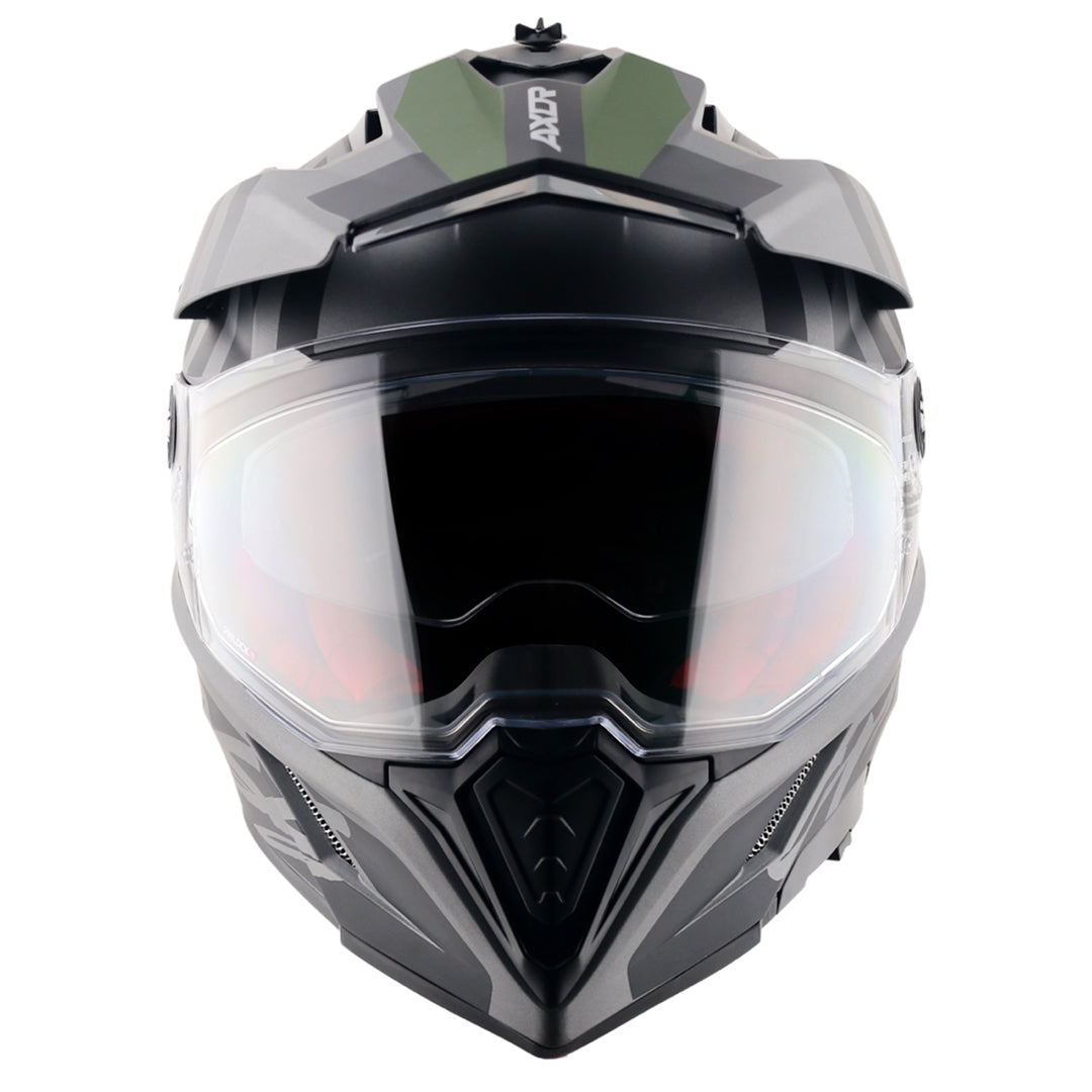 Axor X-Cross Dual Visor Orbit Helmet (DULL ATHENA GREY BLACK)