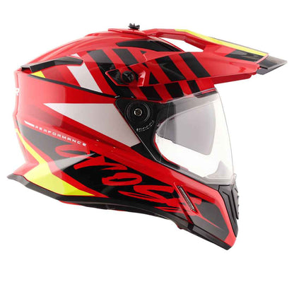 Axor X-Cross Dual Visor Orbit Helmet (Red Black)