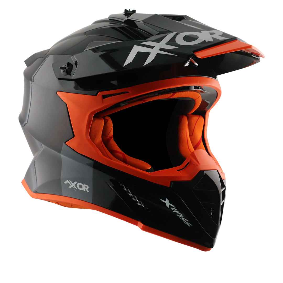 Axor X-cross Single Color Helmet (Black Orange)