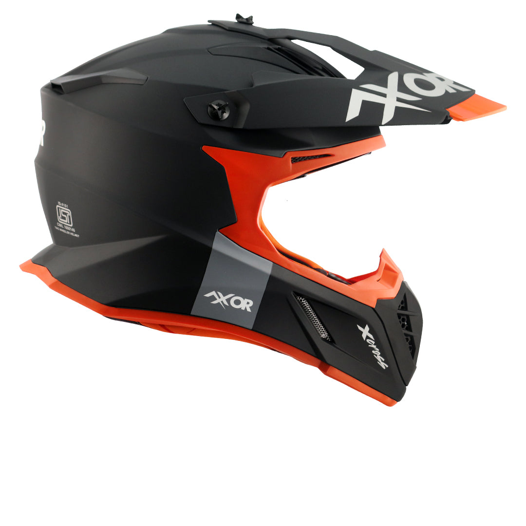 Axor X-cross Single Color Helmet (Dull Black Orange)