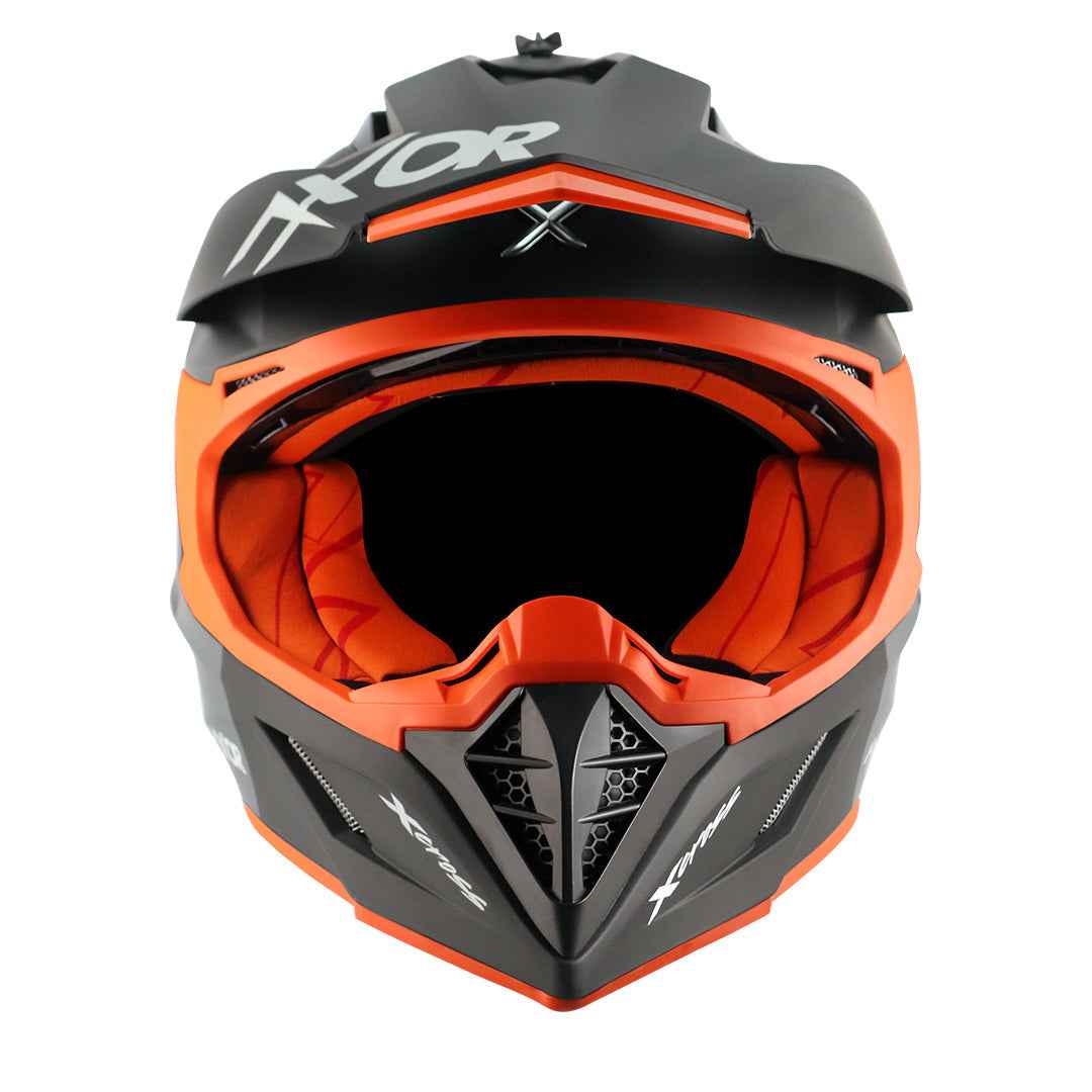 Axor X-cross Single Color Helmet (Dull Black Orange)