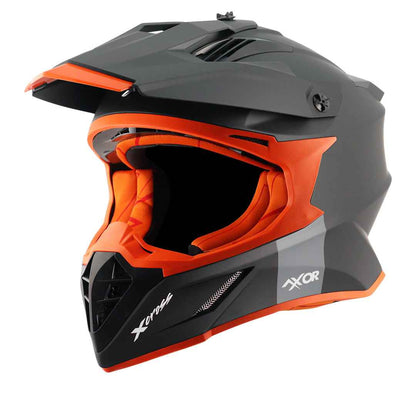 Axor X-cross Single Color Helmet (Dull Black Orange)