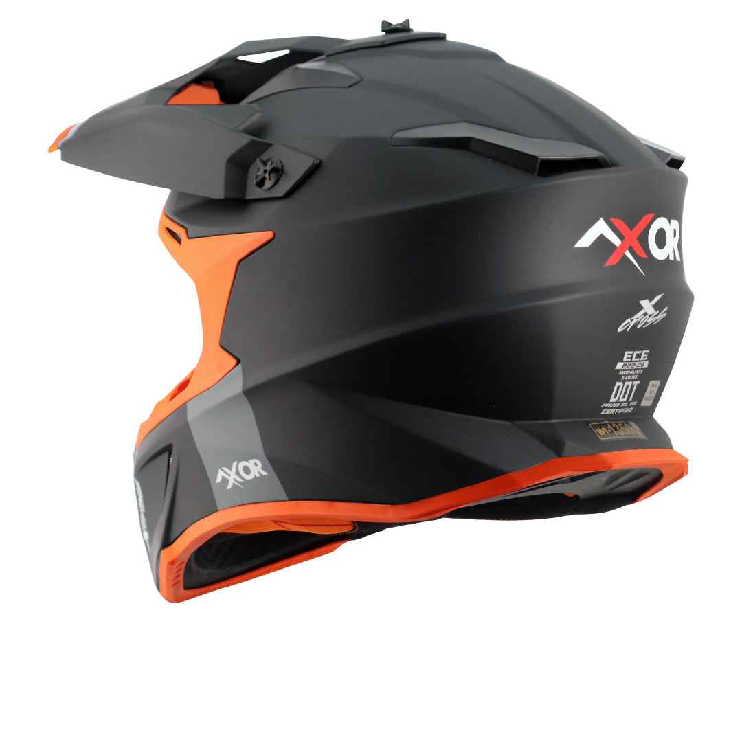 Axor X-cross Single Color Helmet (Dull Black Orange)
