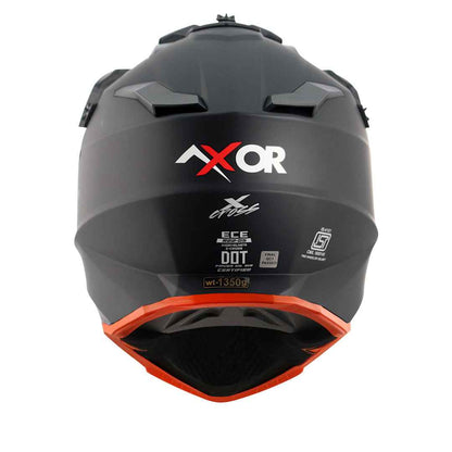 Axor X-cross Single Color Helmet (Dull Black Orange)