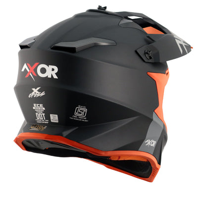 Axor X-cross Single Color Helmet (Dull Black Orange)